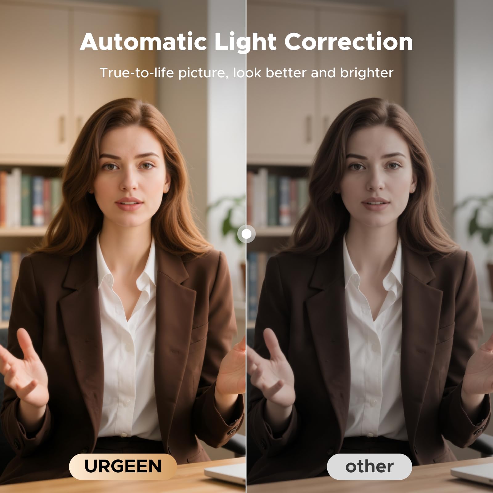 UGREEN 4K Webcam for PC Ultra HD 1080P 60FPS Web Camera with Microphone