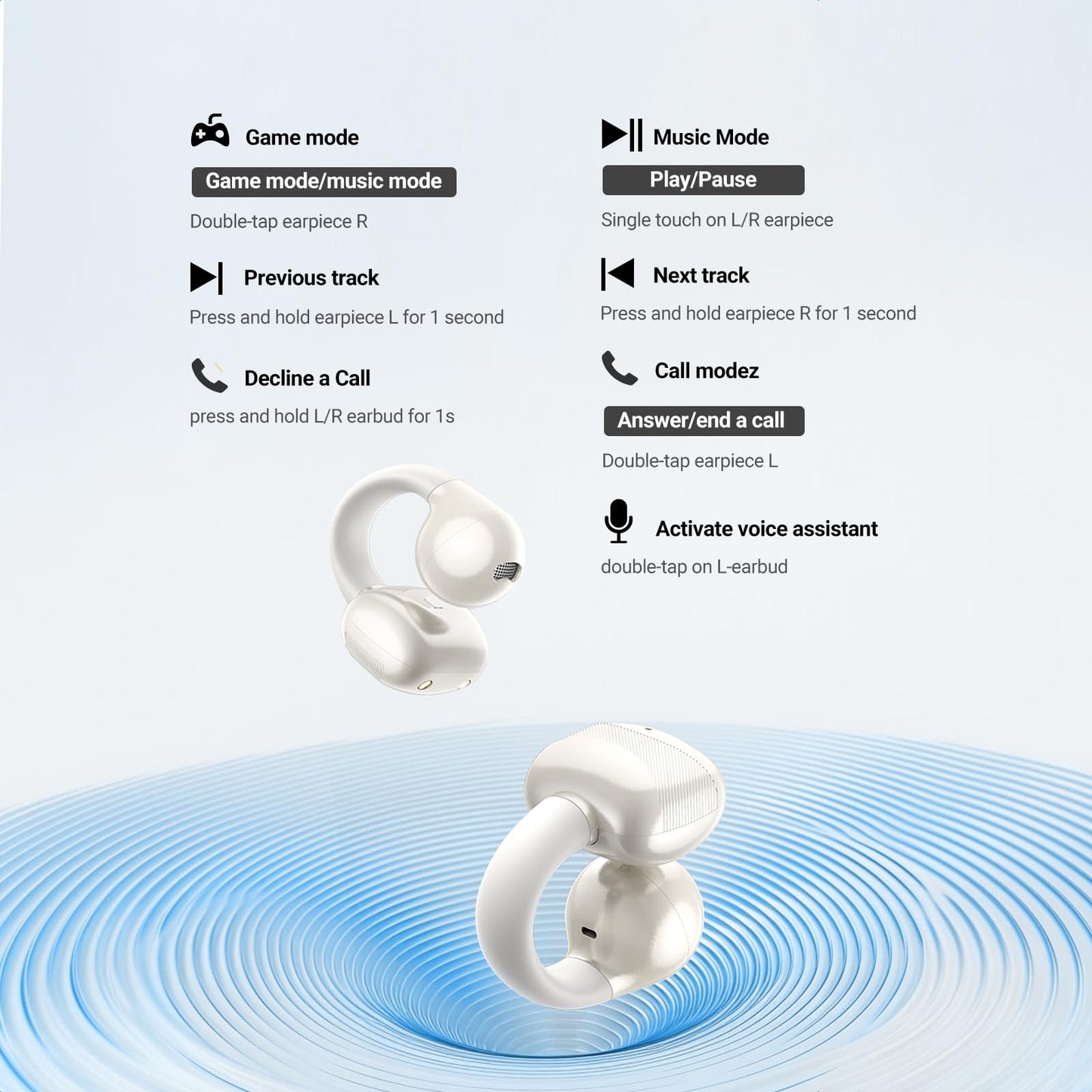 UGREEN Earbuds HiTune S3 True Wireless White