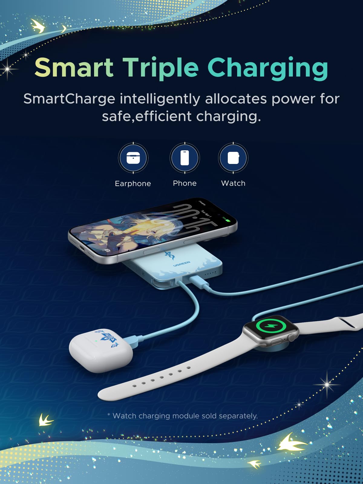 UGREEN MagFlow Air Magnetic Power Bank Honkai: Star Rail Edition