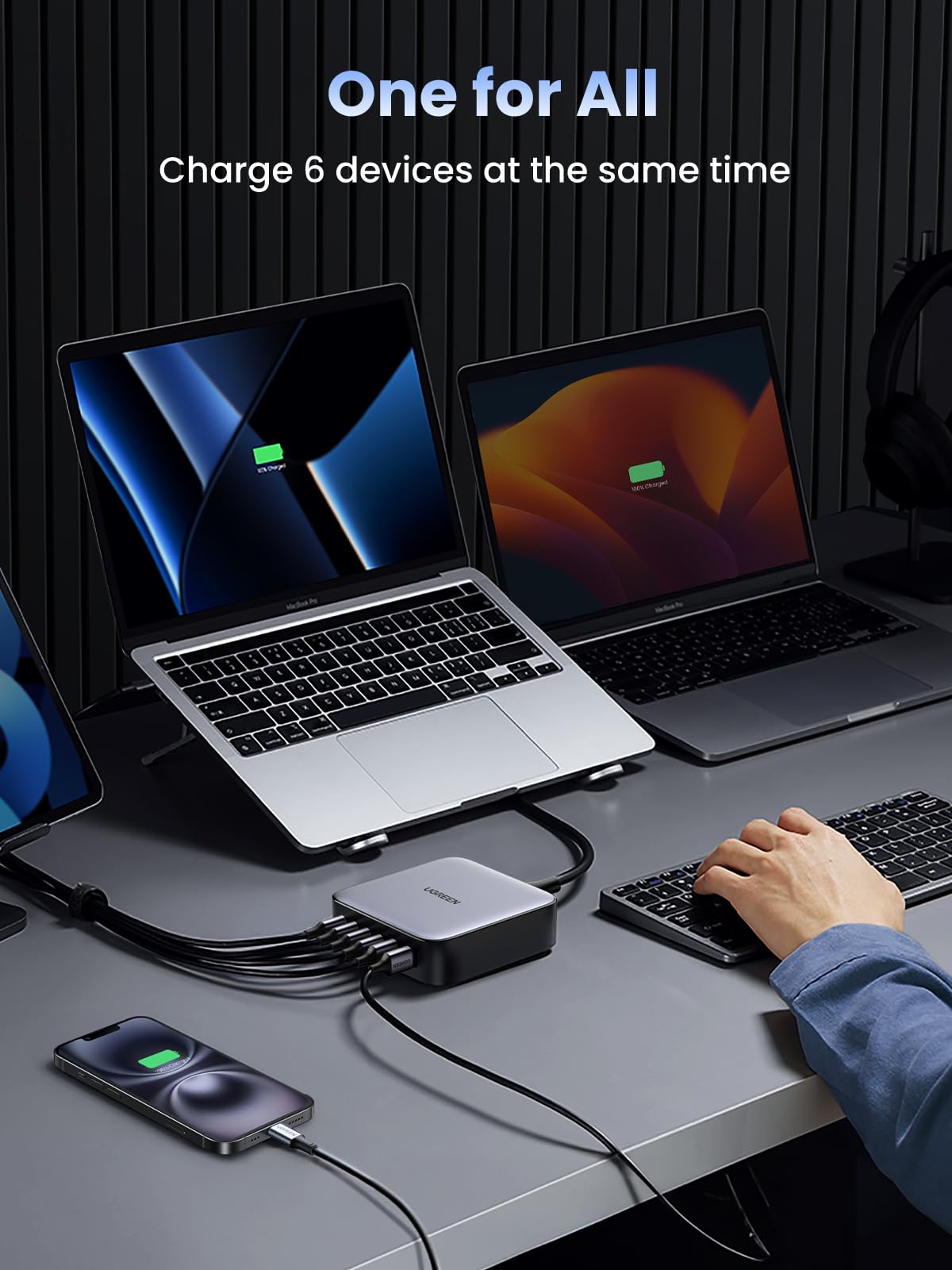 UGREEN Nexode شاحن أربعة منافذ 100 واط