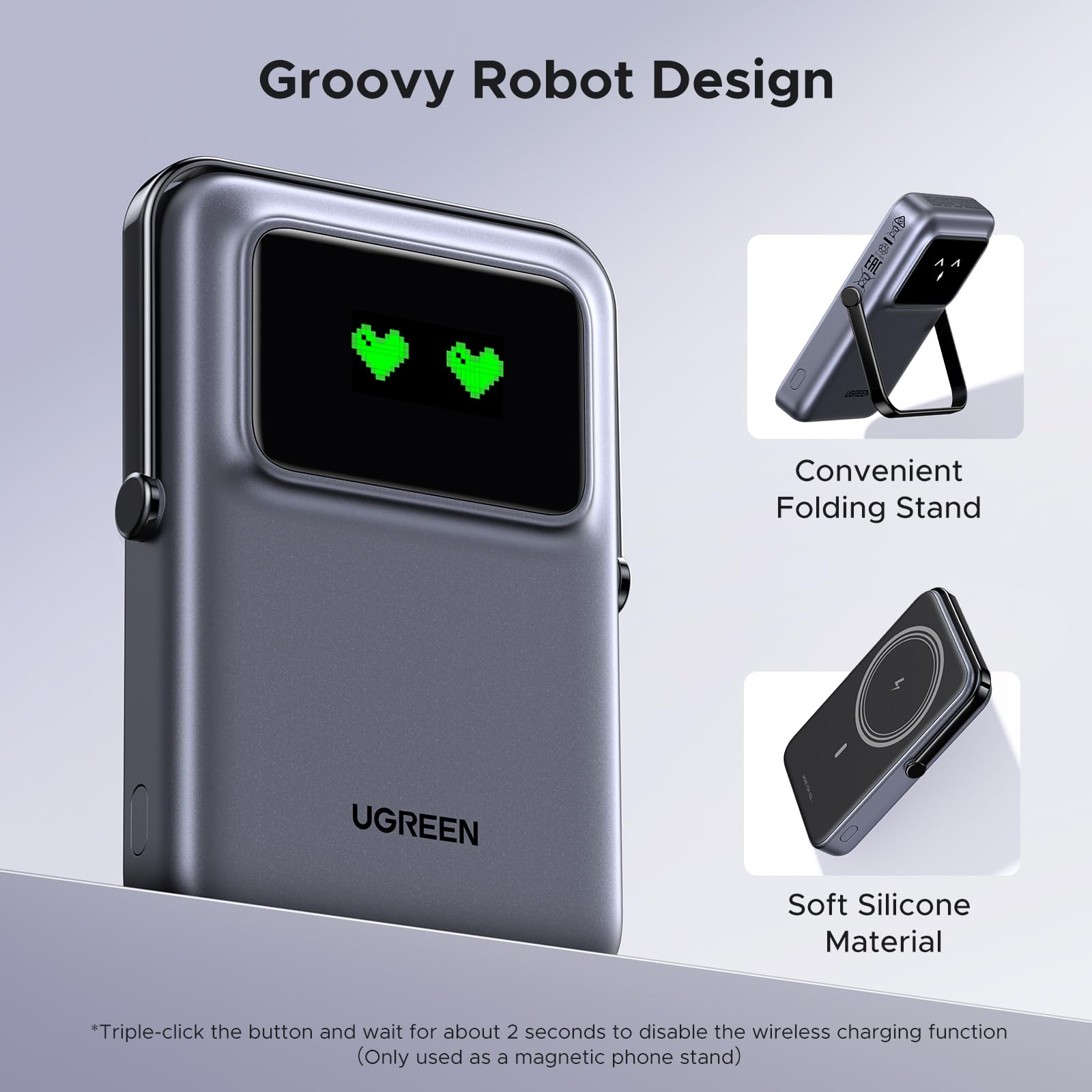 UGREEN Wireless Magnetic Power Bank 10000mAh