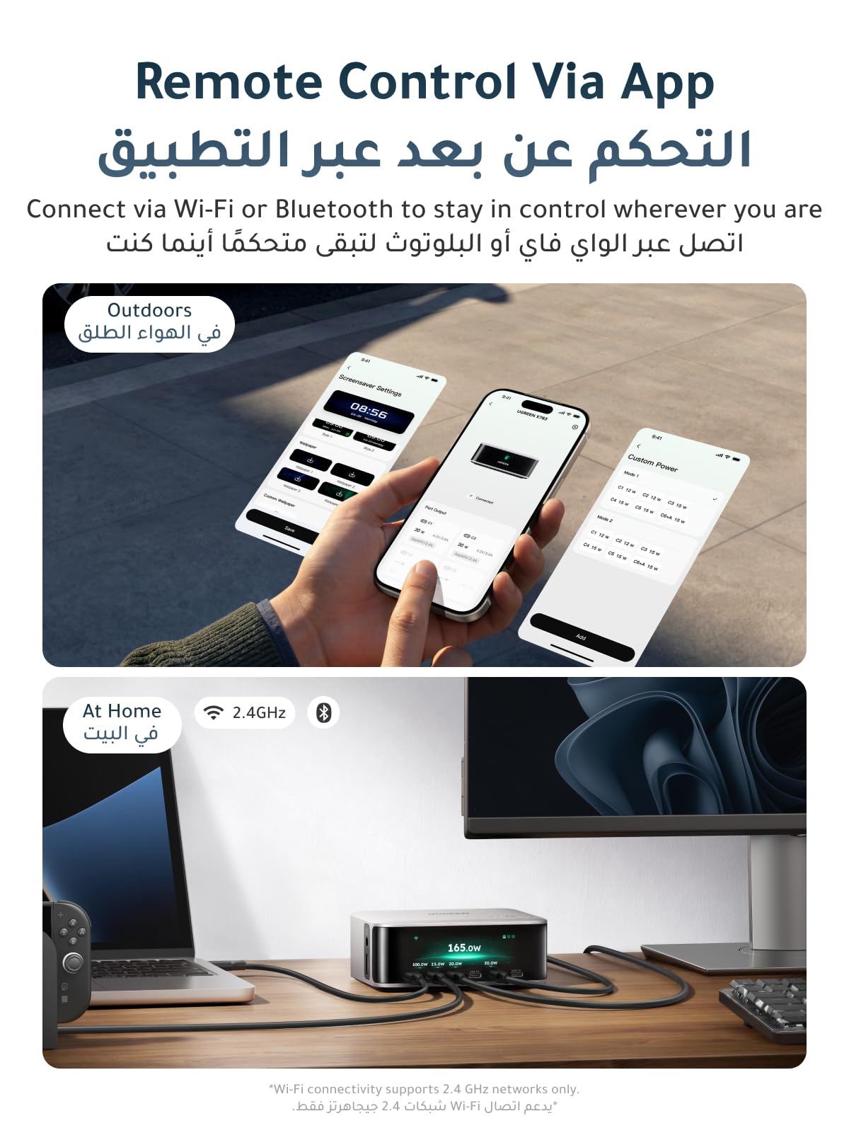 شاحن مكتبي UGREEN Nexode Pro بقوة 300 واط وتقنية GaN مزود بـ 5 منافذ