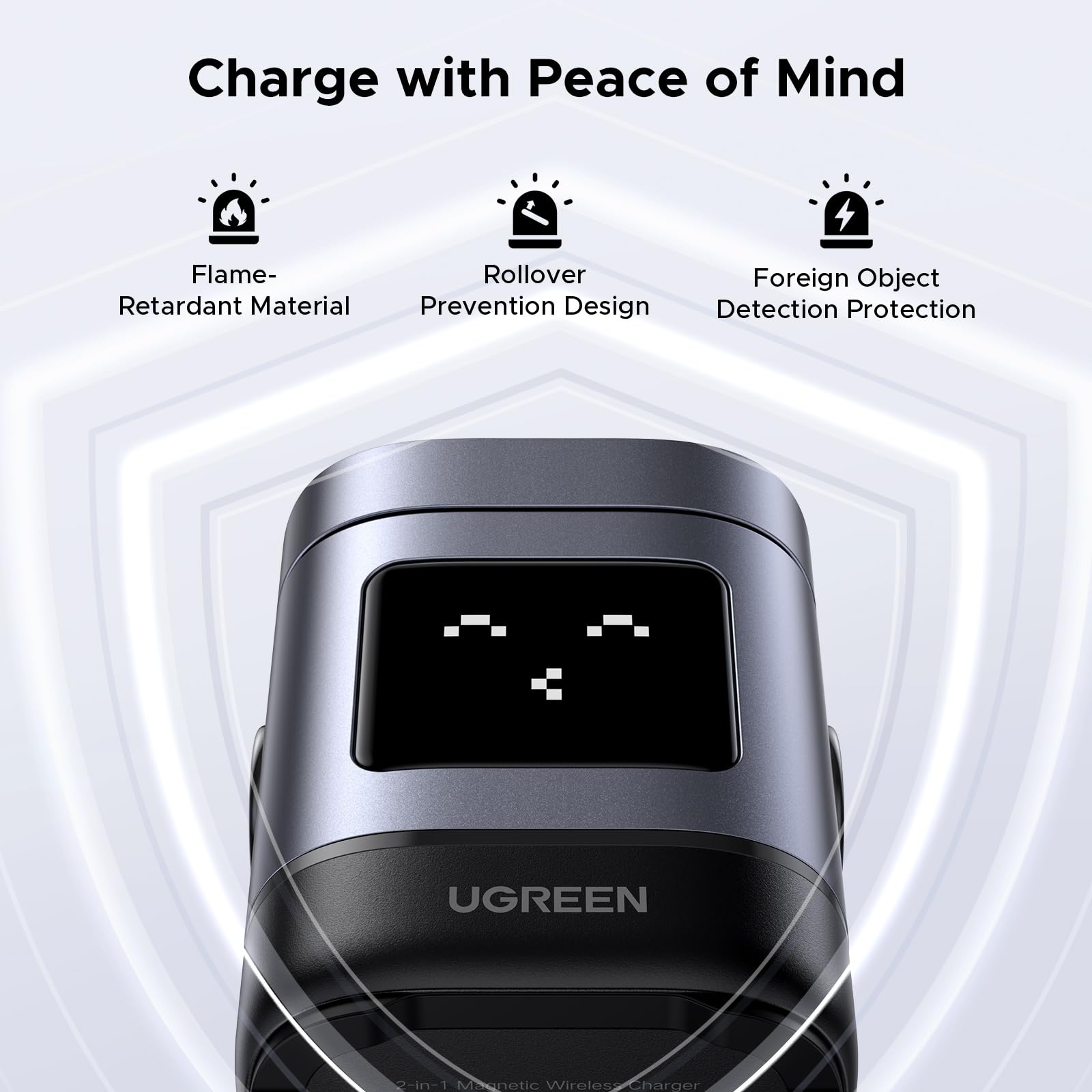 UGREEN UNO 2-in-1 Magnetic 15W Wireless Charger