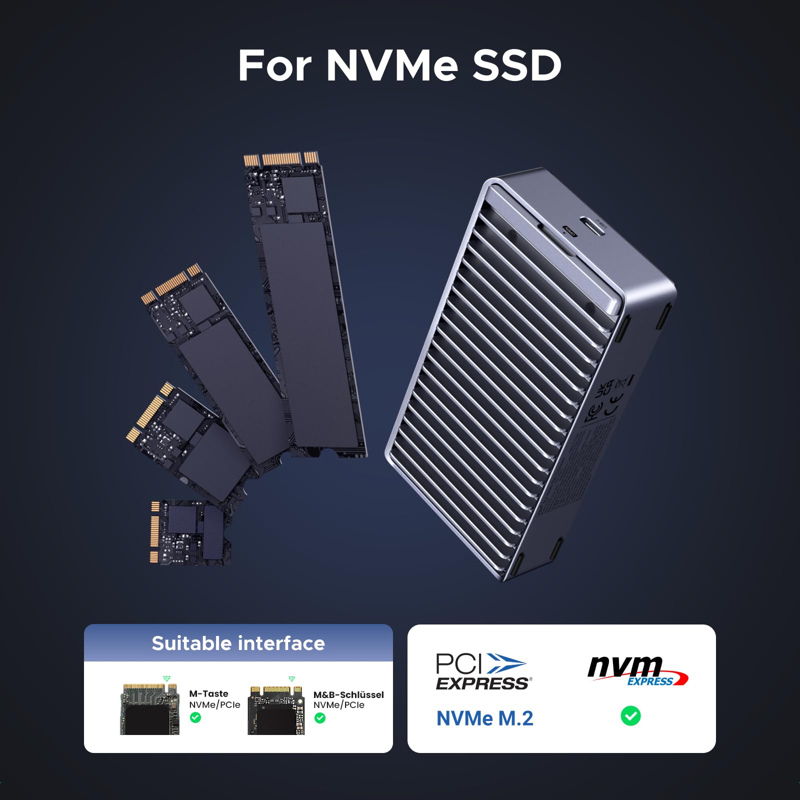 UGREEN Tool-Free 40Gbps NVMe SSD Enclosure – UGREEN Official Site