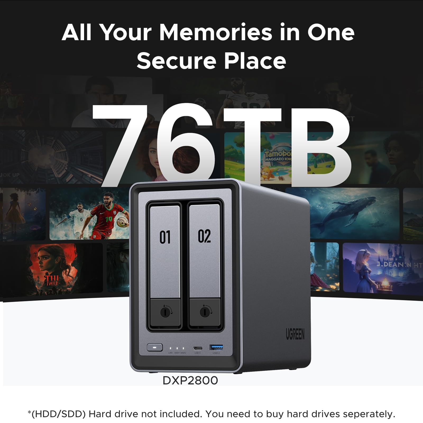 UGREEN NAS DXP2800 HDD6TB&SSD256GBセット UGREEN NASync DXP2800 – UGREEN Official Site