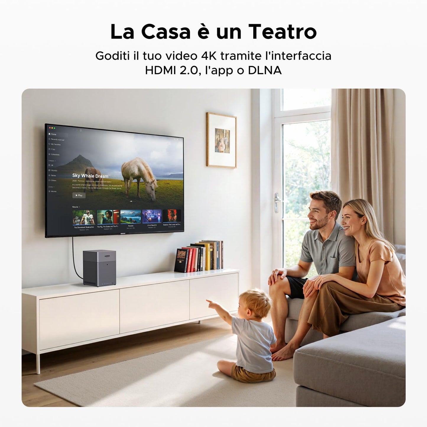 UGREEN NASync DH4300 Plus, NAS Desktop a 4 Bay