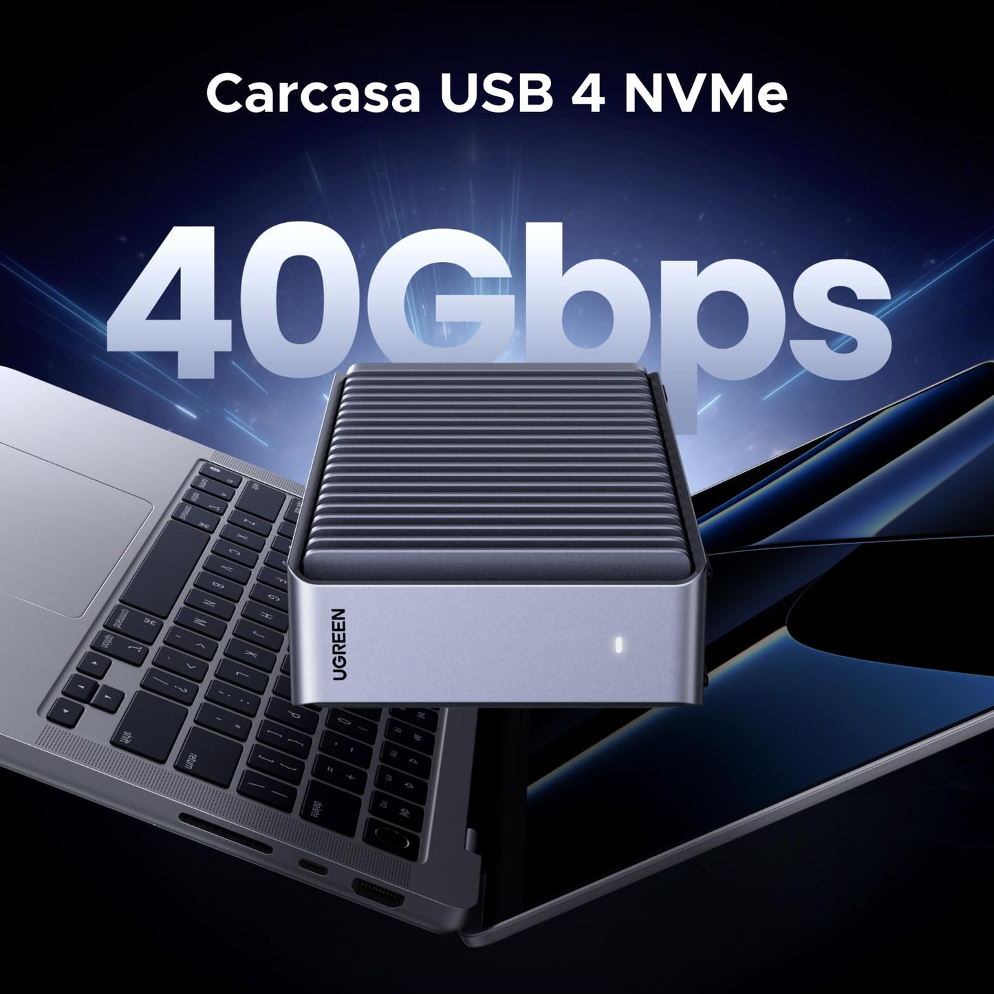 UGREEN Carcasa M2 NVMe SSD de 40Gbps, Recintos USB 4
