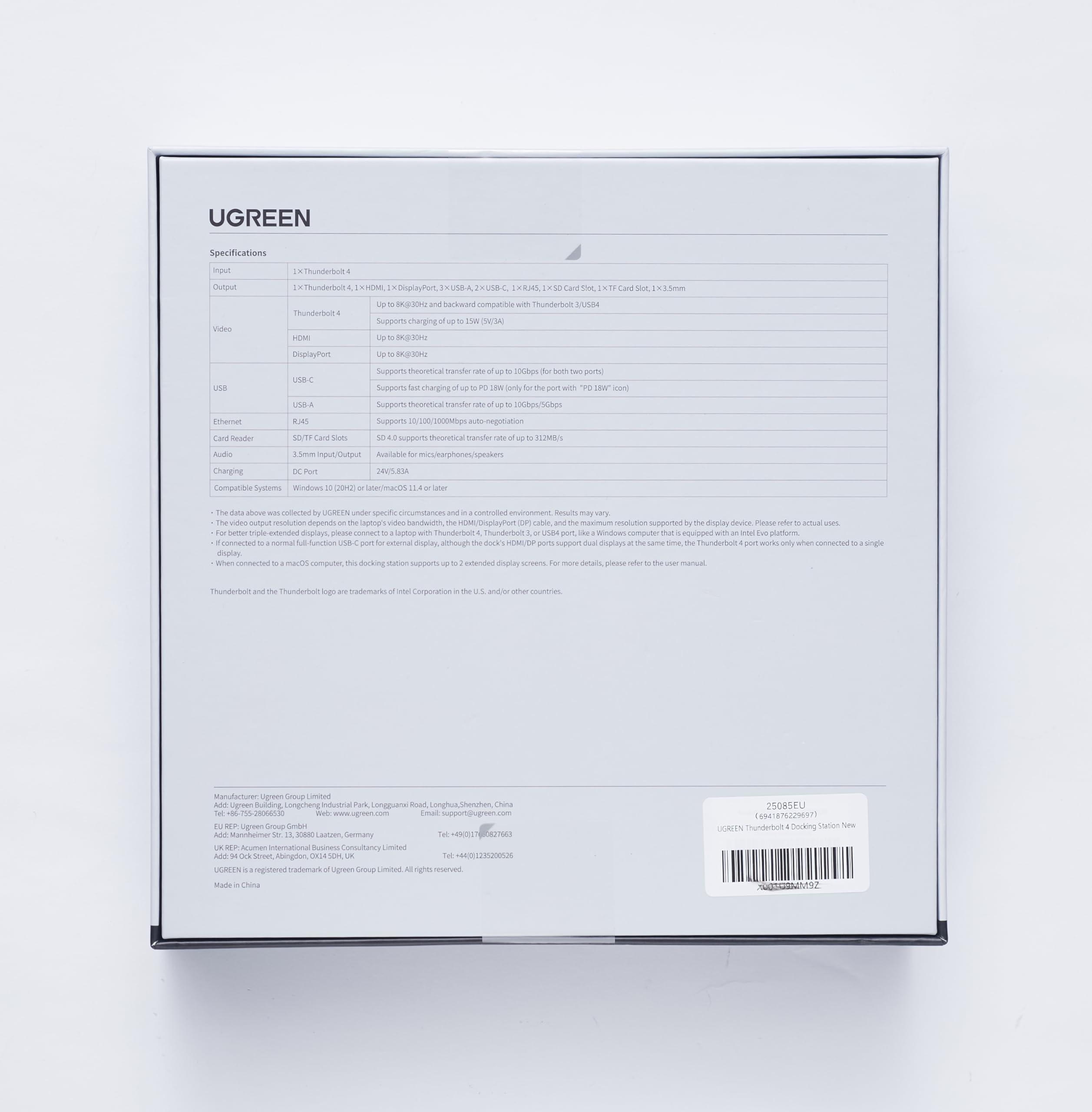 UGREEN Revodok Max 313 Docking Station Thunderbolt 4 40Gbps