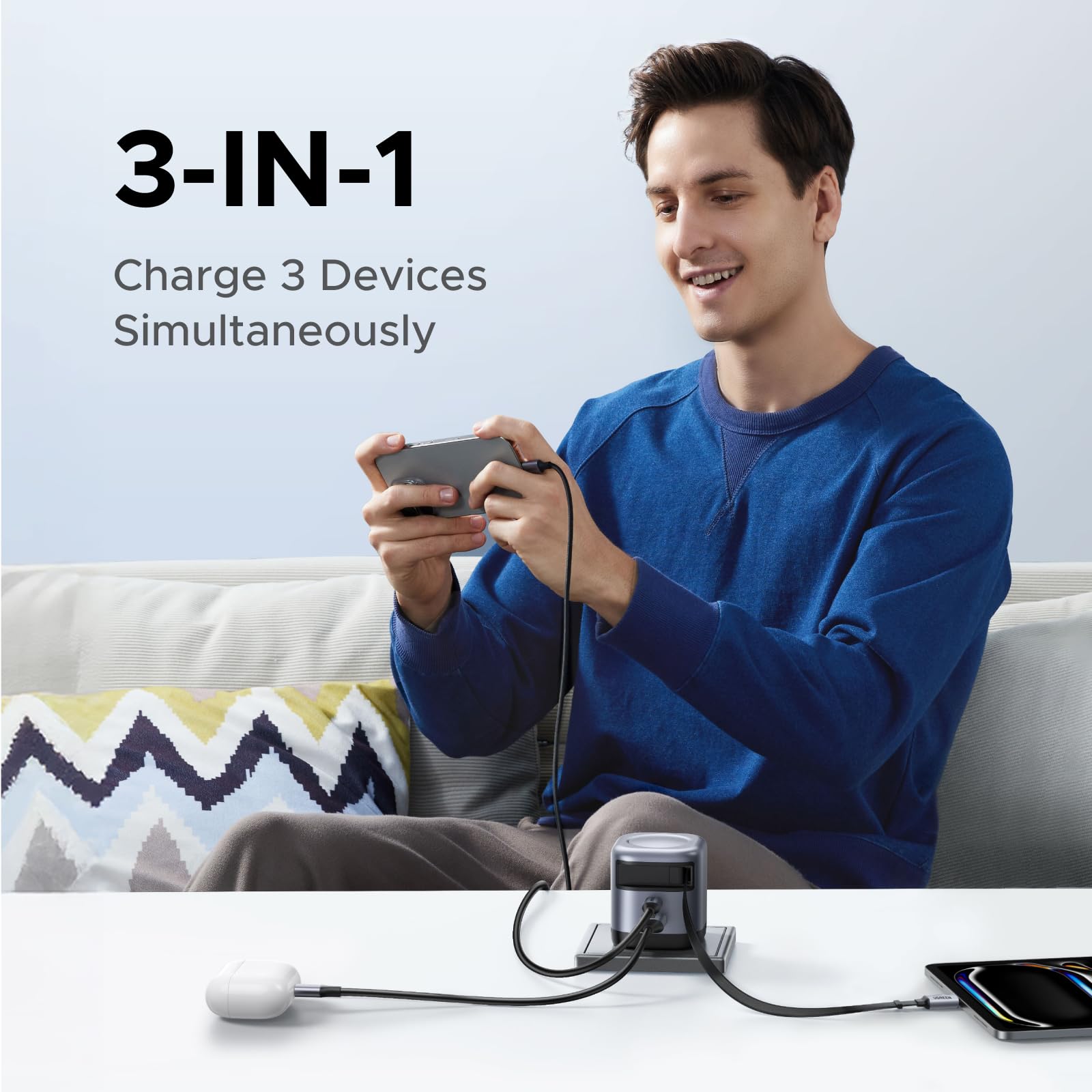 UGREEN Nexode45W Charger with Retractable USB-C Cable