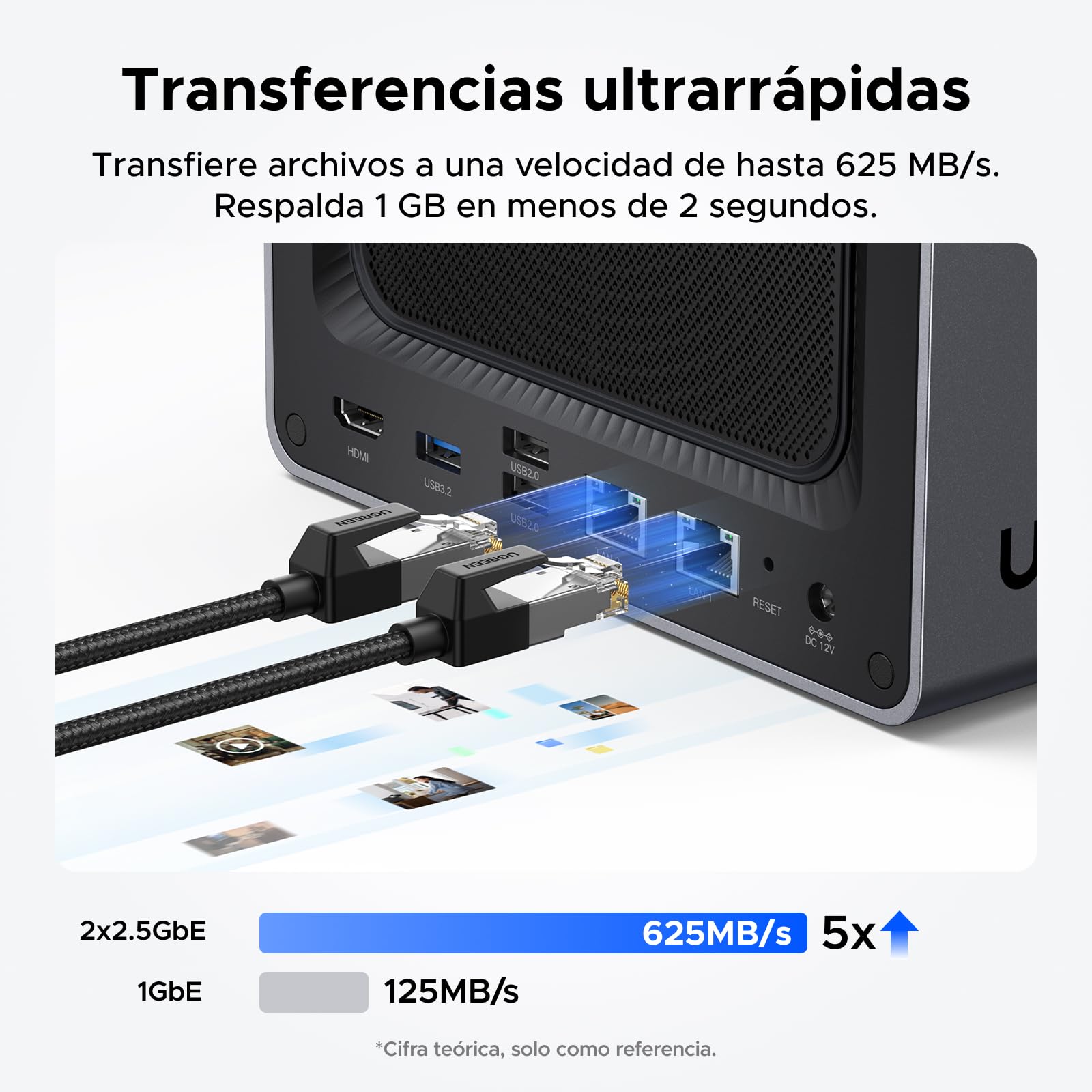 UGREEN NASync DXP4800, NAS de escritorio de 4 bahías, CPU Intel