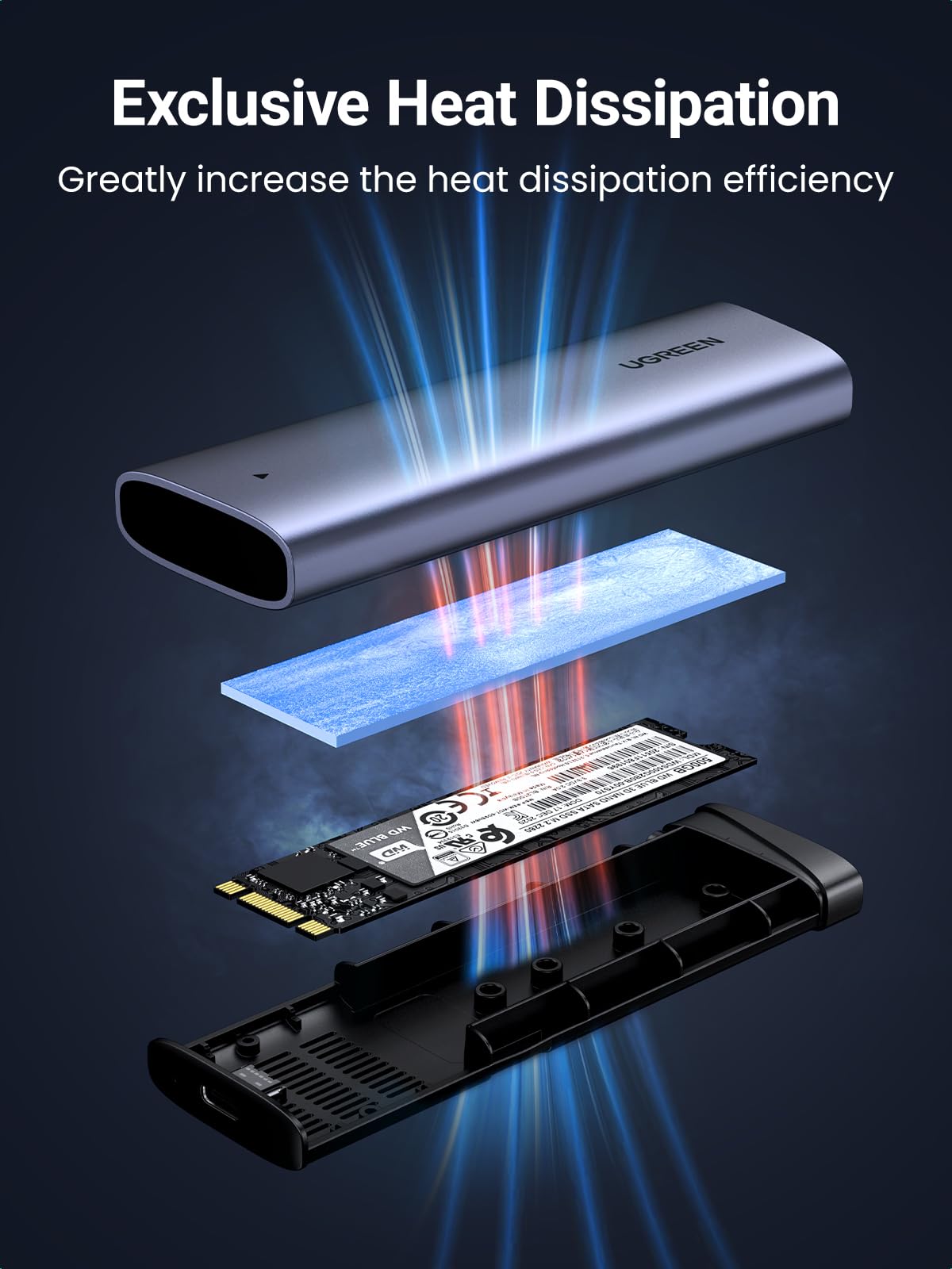 UGREEN Tool-Free 10Gbps NVMe SSD Enclosure
