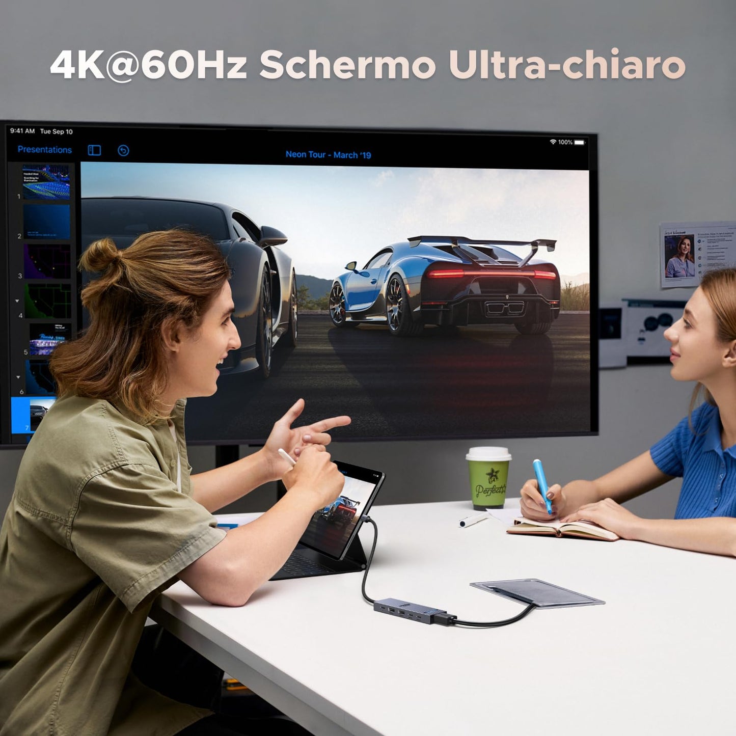 UGREEN Revodok Pro 106 10Gbps Hub USB C HDMI 4K 60Hz Adattatore Type C 3.2 Gen 2 PD 100W