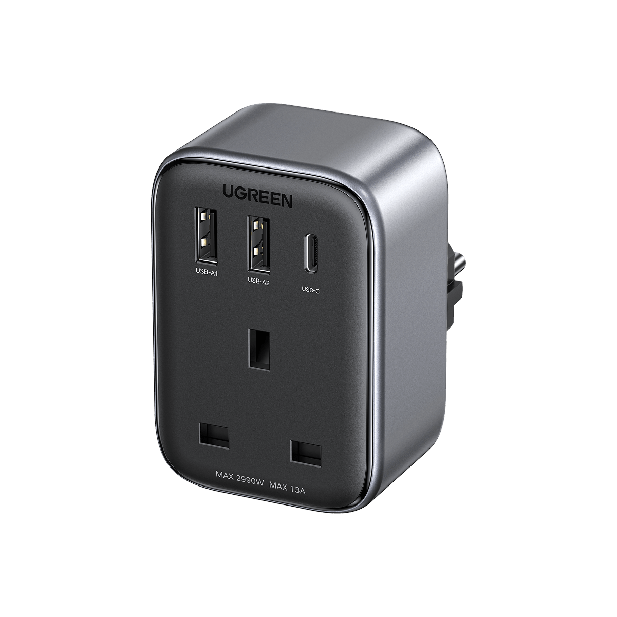 UGREEN Travel Plug Adapter with 4-IN-1 USB Charging Ports