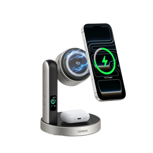 UGREEN MagFlow Pro 2-in-1 Magnetic Wireless Charging Stand 25W
