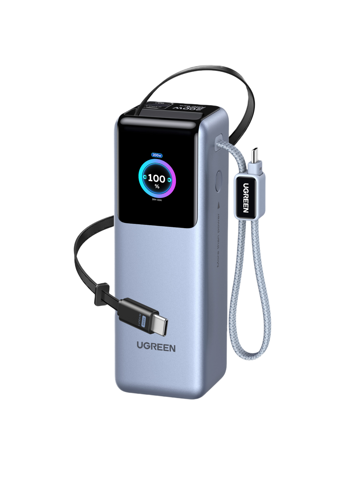 UGREEN Nexode Power Bank 25000mAh 200W with Retractable USB-C Cable