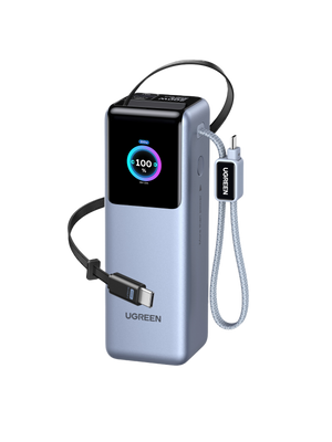 UGREEN Nexode Power Bank 25000mAh 200W with Retractable USB-C Cable