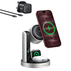 UGREEN MagFlow Pro 3-in-1 Magnetic Wireless Charging Stand 25W
