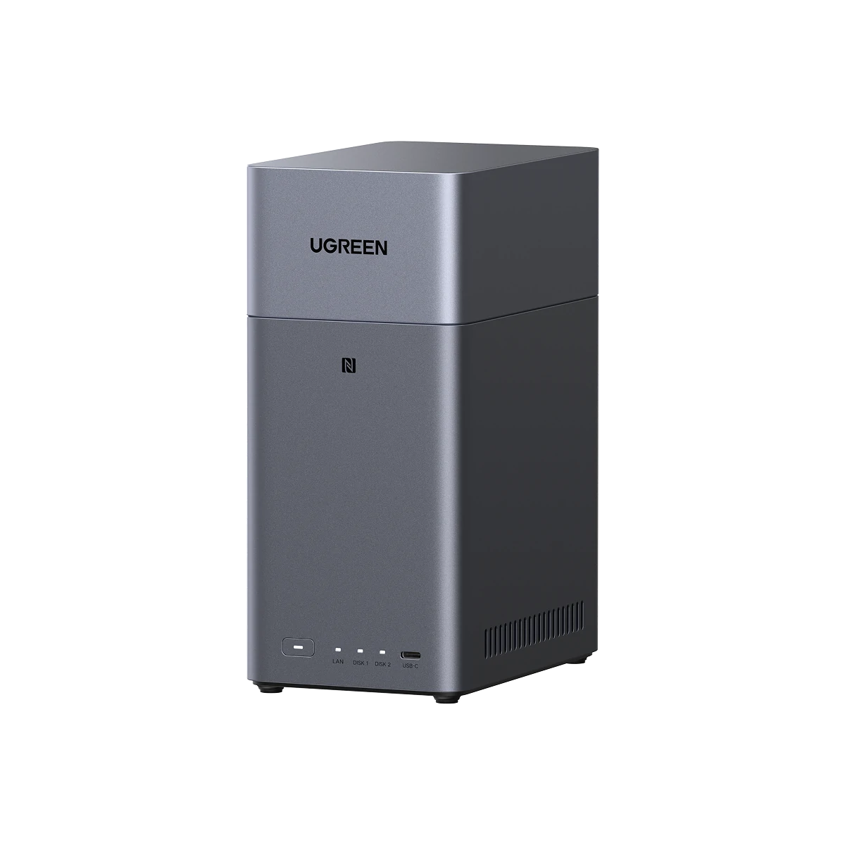 UGREEN NASync DH2300 NAS de Escritorio 2 Bahías, 4GB RAM, Conexión NFC One-Touch