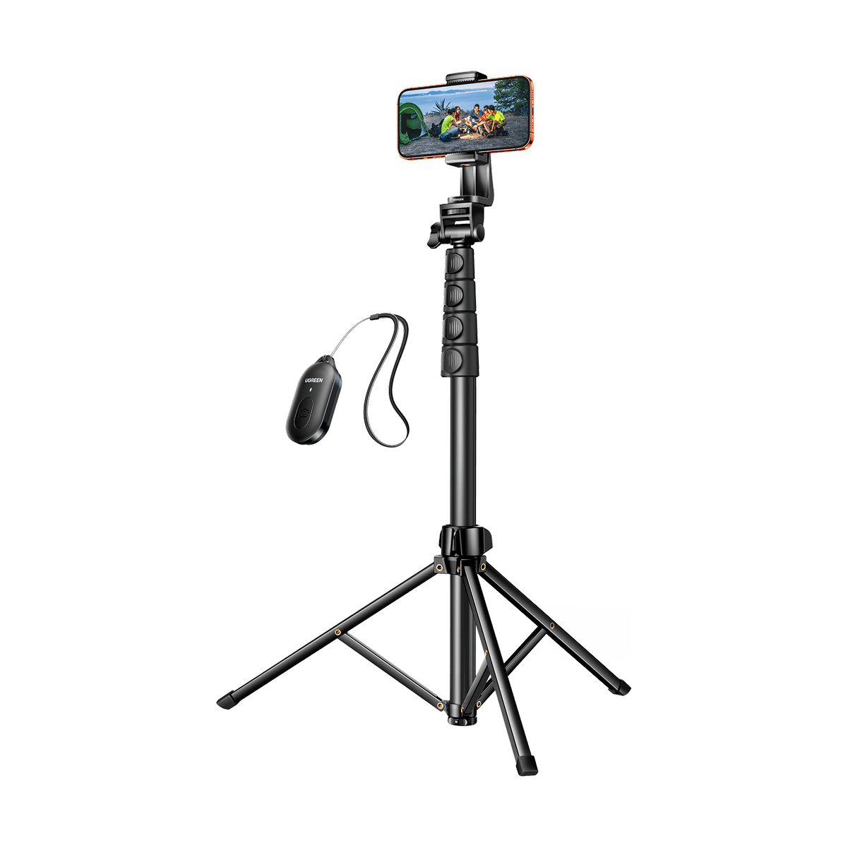 UGREEN 70 inch Aluminum Phone Tripod with Bluetooth Remote