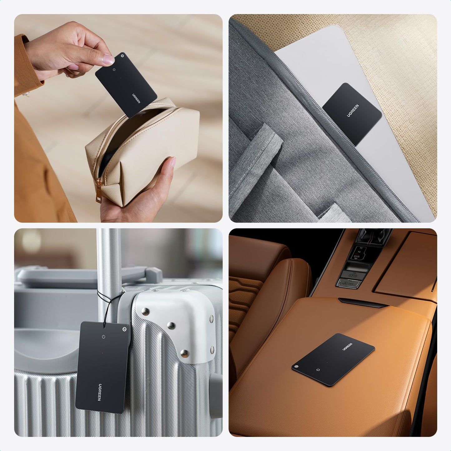 UGREEN FineTrack Slim Smart Finder Localizzatore Supporto iOS Tracker Bluetooth Card Scheda Localizzazione