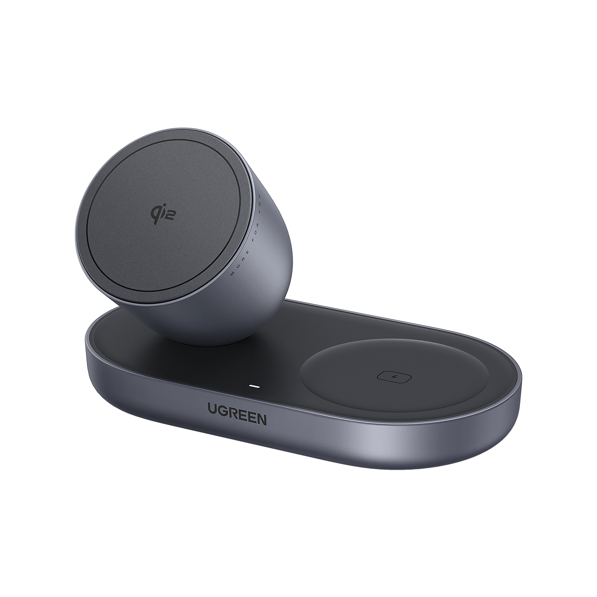 UGREEN  MagFlow Qi2 15W 2-in-1 Wireless Charger