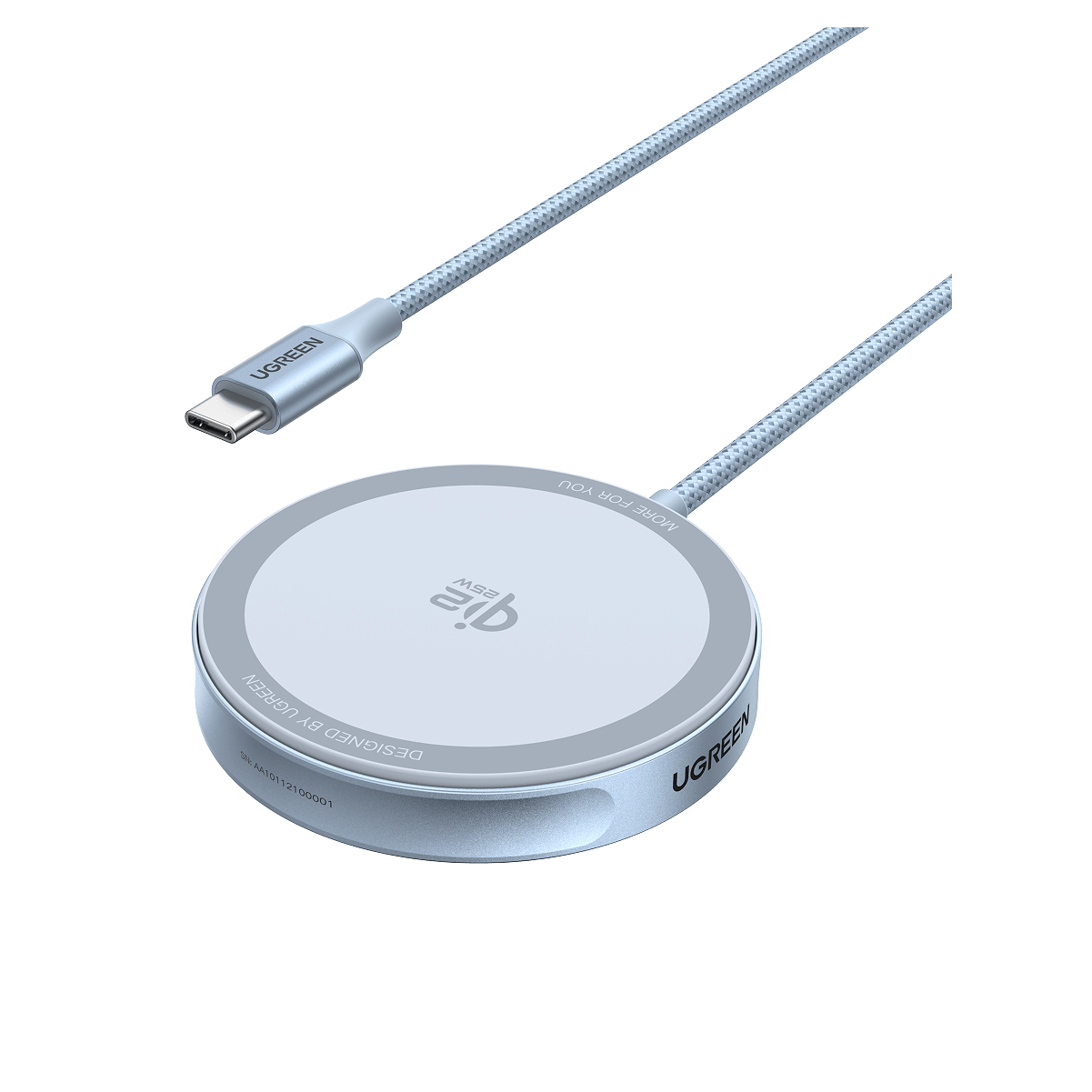 UGREEN MagFlow Magnetisches Kabelloses Ladepad (Qi2 25W, MagSafe-kompatibel)