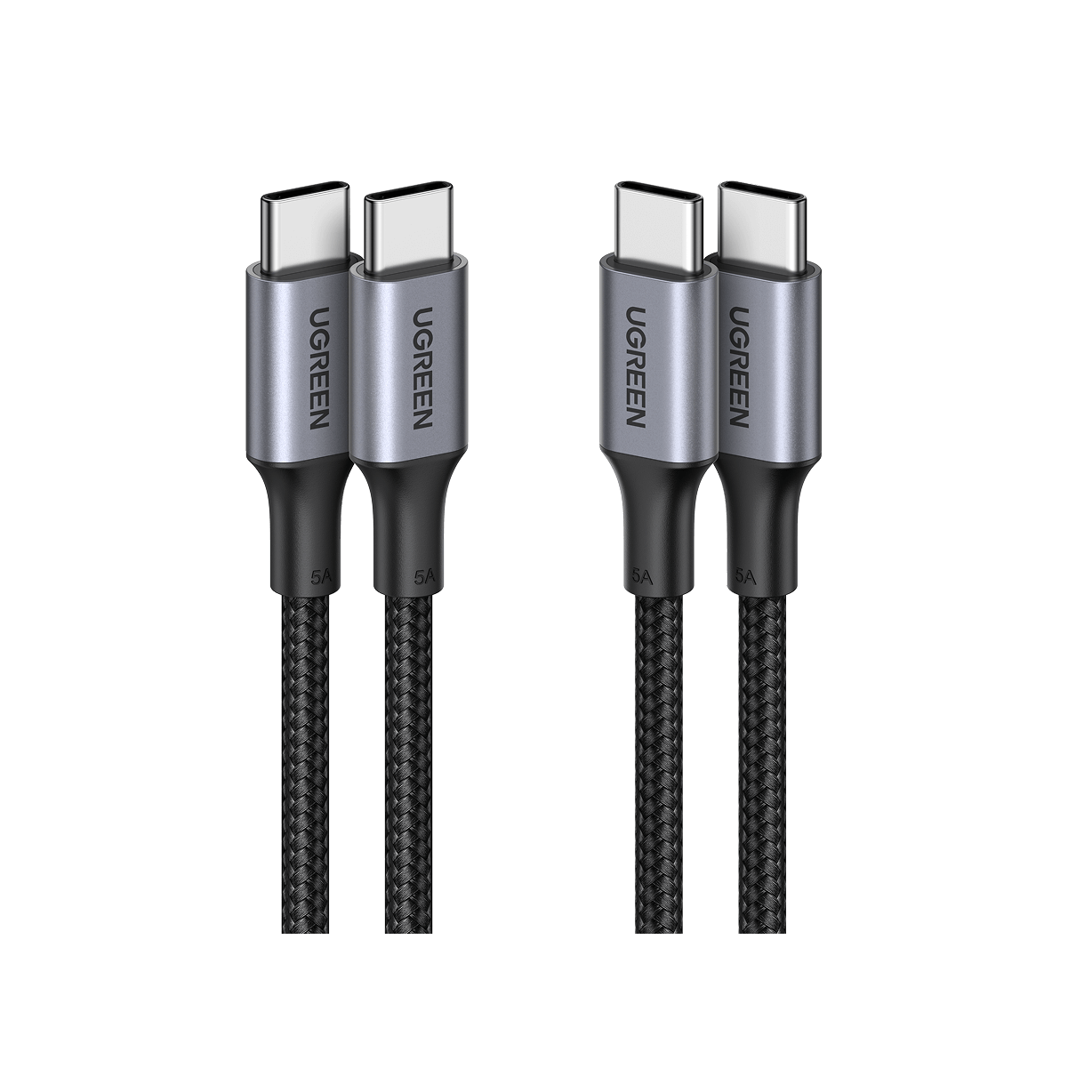 UGREEN 2 Pack USB C to USB C Charger Cable 100W Power Delivery - 1m