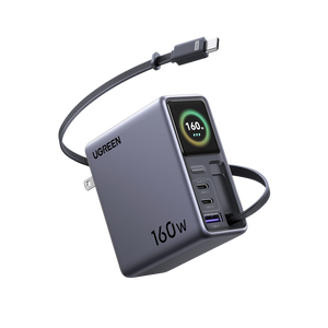 UGREEN Nexode Pro 160W Charger with Retractable Cable
