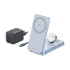 UGREEN MagFlow 3-in-1 Magnetisches Kabelloses Ladegerät (Qi2 25W, MagSafe-kompatibel)