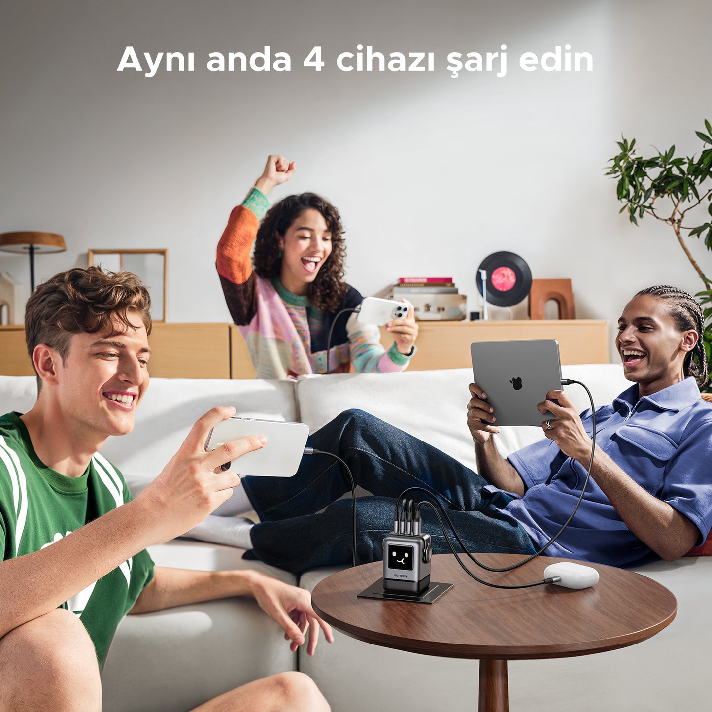 UGREEN Uno 100W 4 Port Şarj Cihazı