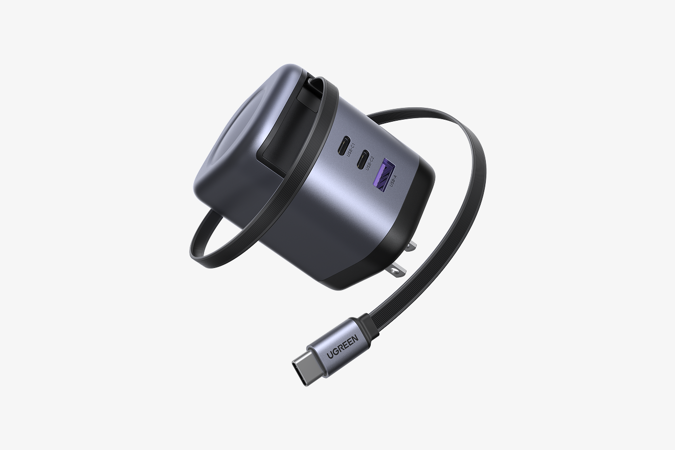 UGREEN Nexode 100W Charger with Retractable USB-C Cable
