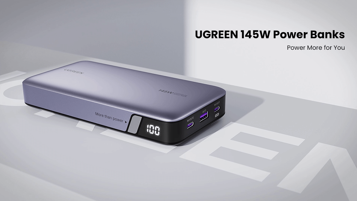 UGREEN 145W - Powerbank 25000mAh - Batterie externe - 3 ports USB