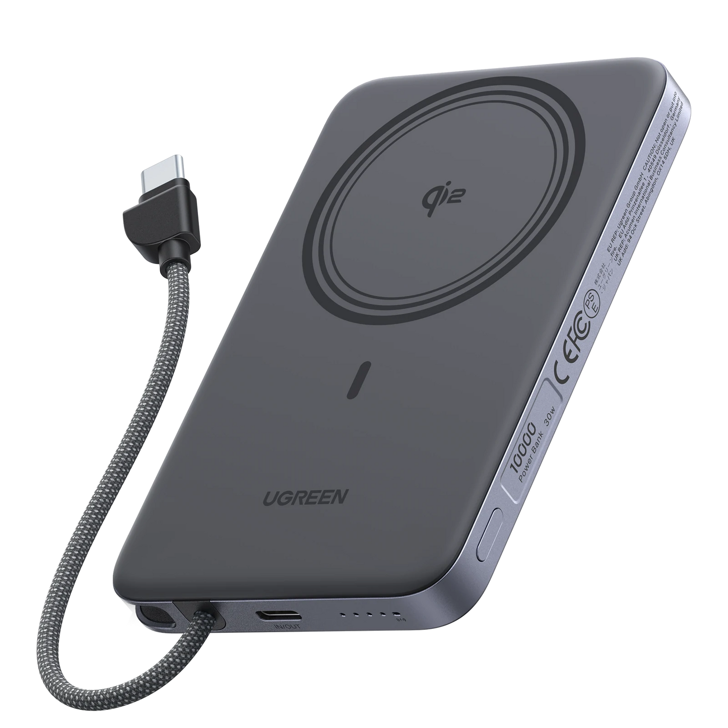 UGREEN MagFlow Air Magnetic Power Bank (10000mAh, Qi2 15W)
