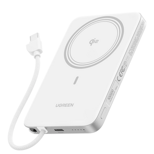 UGREEN MagFlow Air Magnetic Power Bank 10000mAh 15W Lunar White