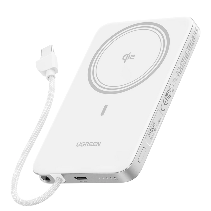 UGREEN MagFlow Air Magnetic Power Bank (10000mAh, Qi2 15W)