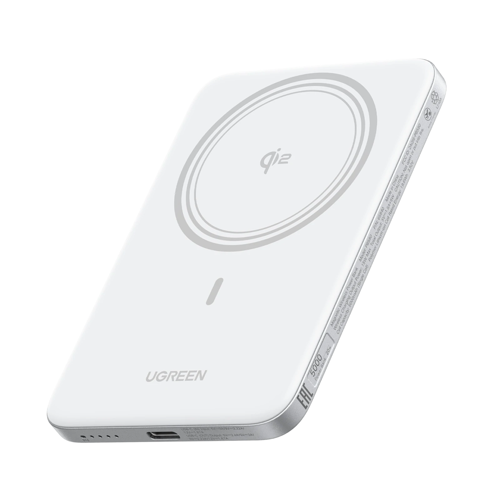Pin sạc dự phòng từ tính UGREEN MagFlow Air 5000mAh 15W
