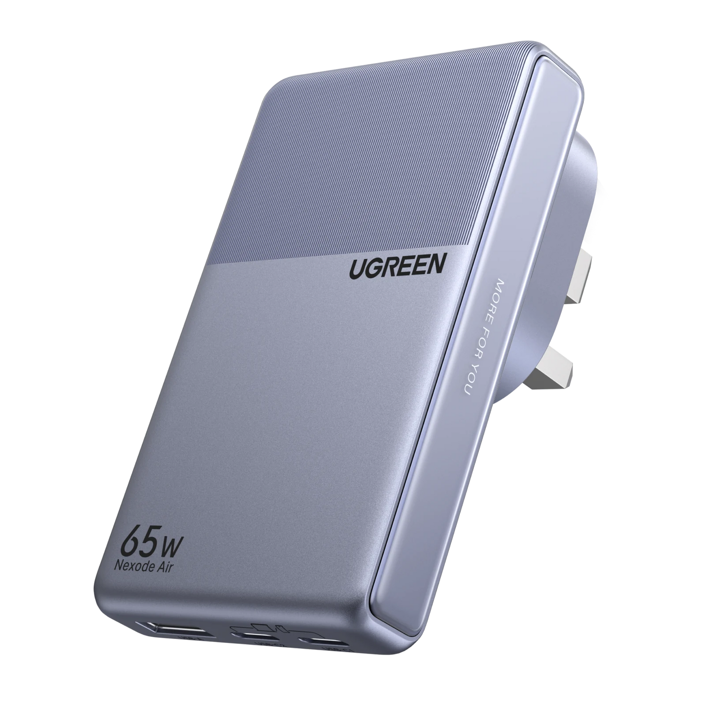 UGREEN Nexode Air Slim Charger (65W, 3-Port, Foldable Plug)