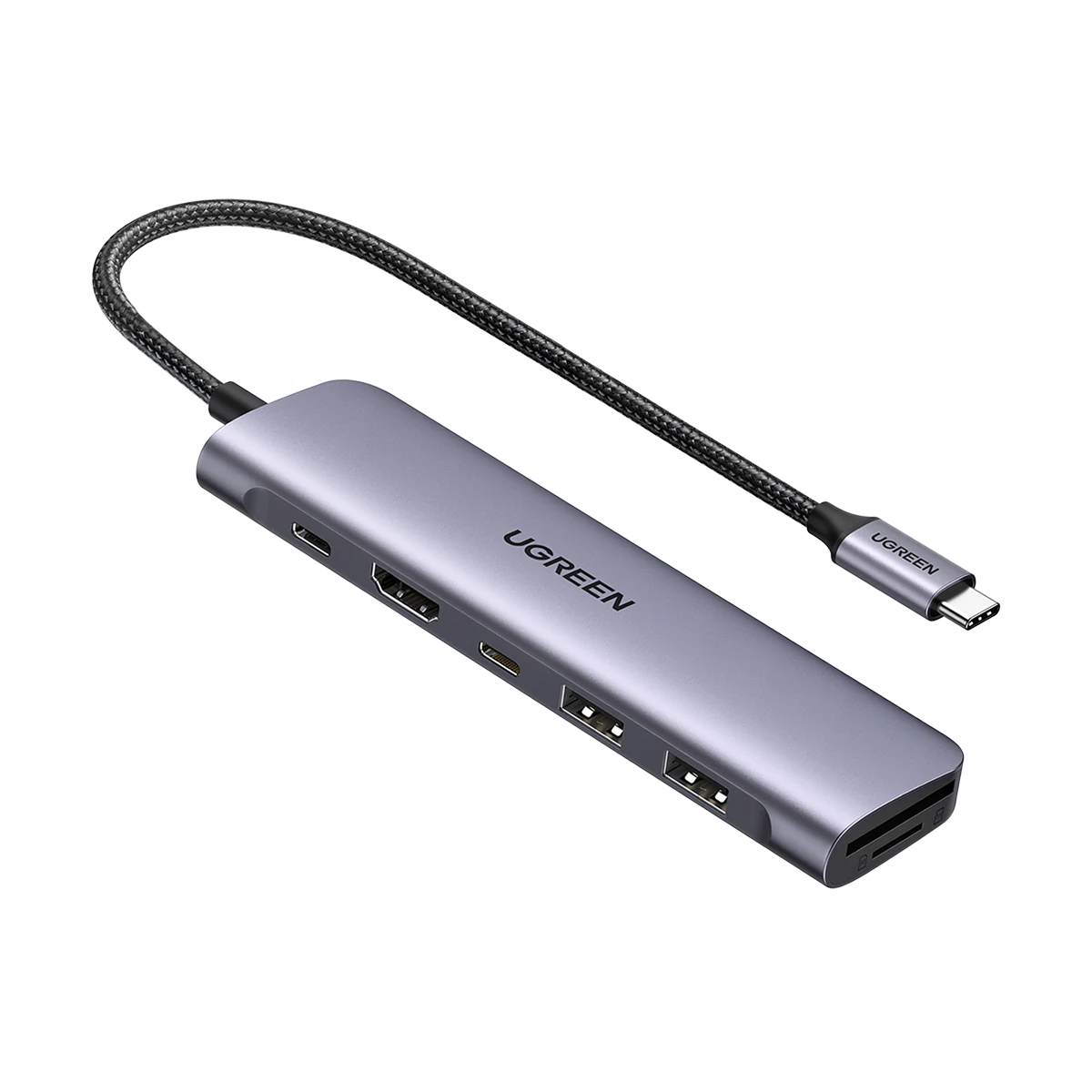 UGREEN Revodok USB-C Hub 7-in-1 (High-Speed SD/TF Card Reader )