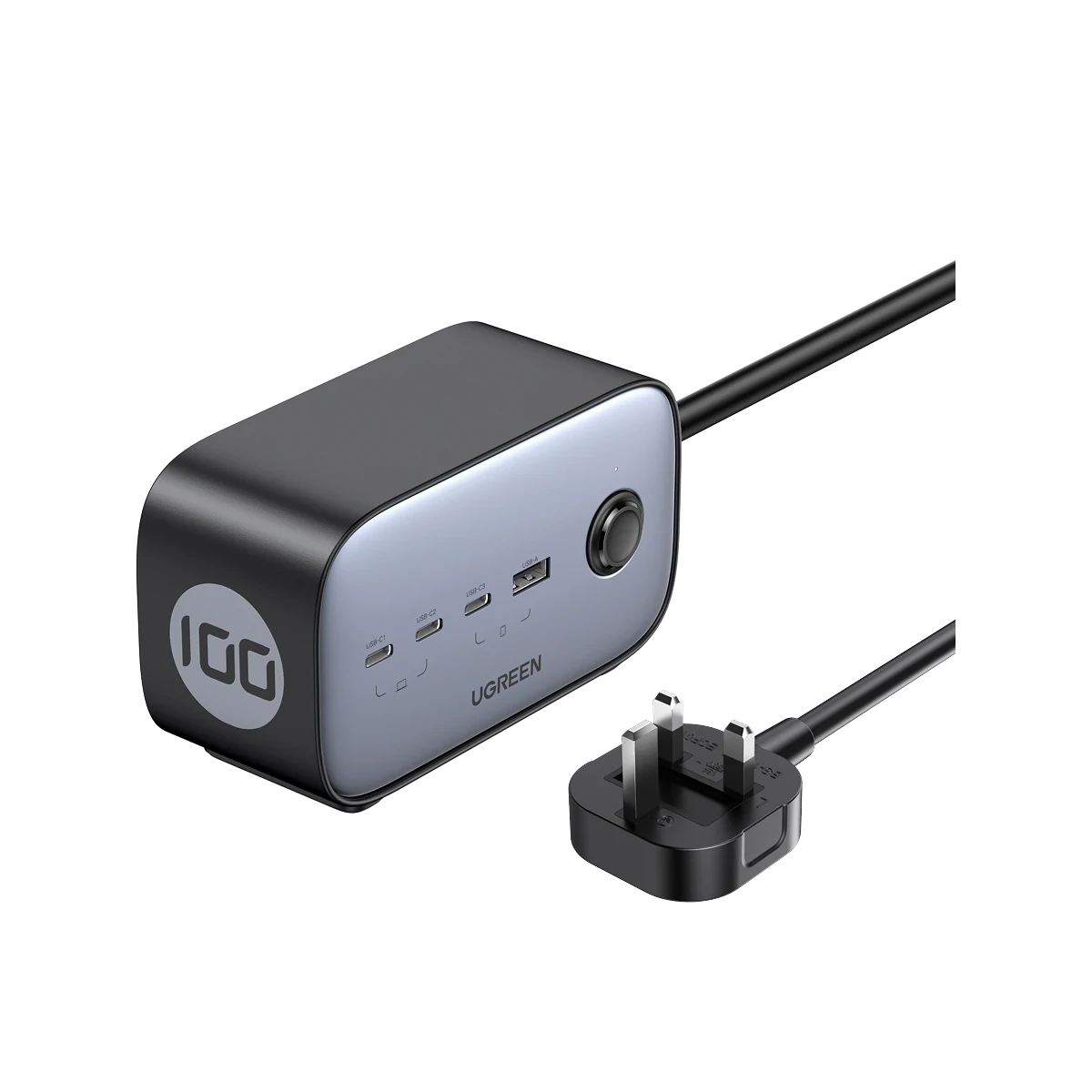 UGREEN Nexode شريط طاقة ‏6 في 1 ‏100 واط (2AC, 3C1A, 1.8متر)