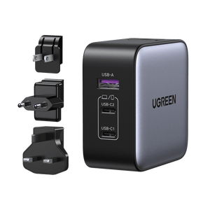 UGREEN Nexode 65W GaN Travel Charger 3-Ports