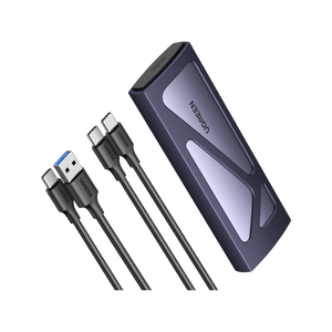 UGREEN M.2 Adapter NVMe SSD Harde Schijf Behuizing USB C 3.2 Gen 2 10Gbps UASP met USB A naar C en USB C naar C Kabels
