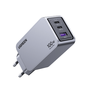 UGREEN Nexode Pro 100W Oplader GaN USB C 3-poorts snellader