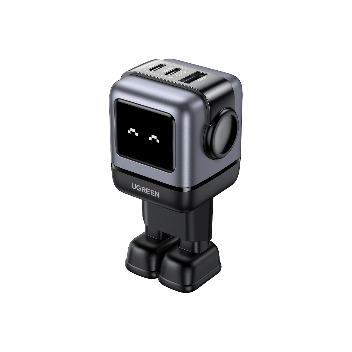 UGREEN Nexode Uno 65W Chargeur USB C Rapide 3 Ports (Noir)