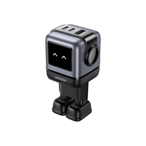 UGREEN Uno oplader 65W USB C-voeding 3-poorts snellader GaN (zwart)