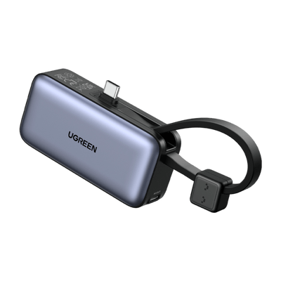 UGREEN 5000mAh Power Bank with USB-C Cable & LED Display