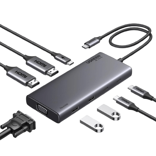 UGREEN 8 in 1 USB C 4K Docking Station Dual Monitor