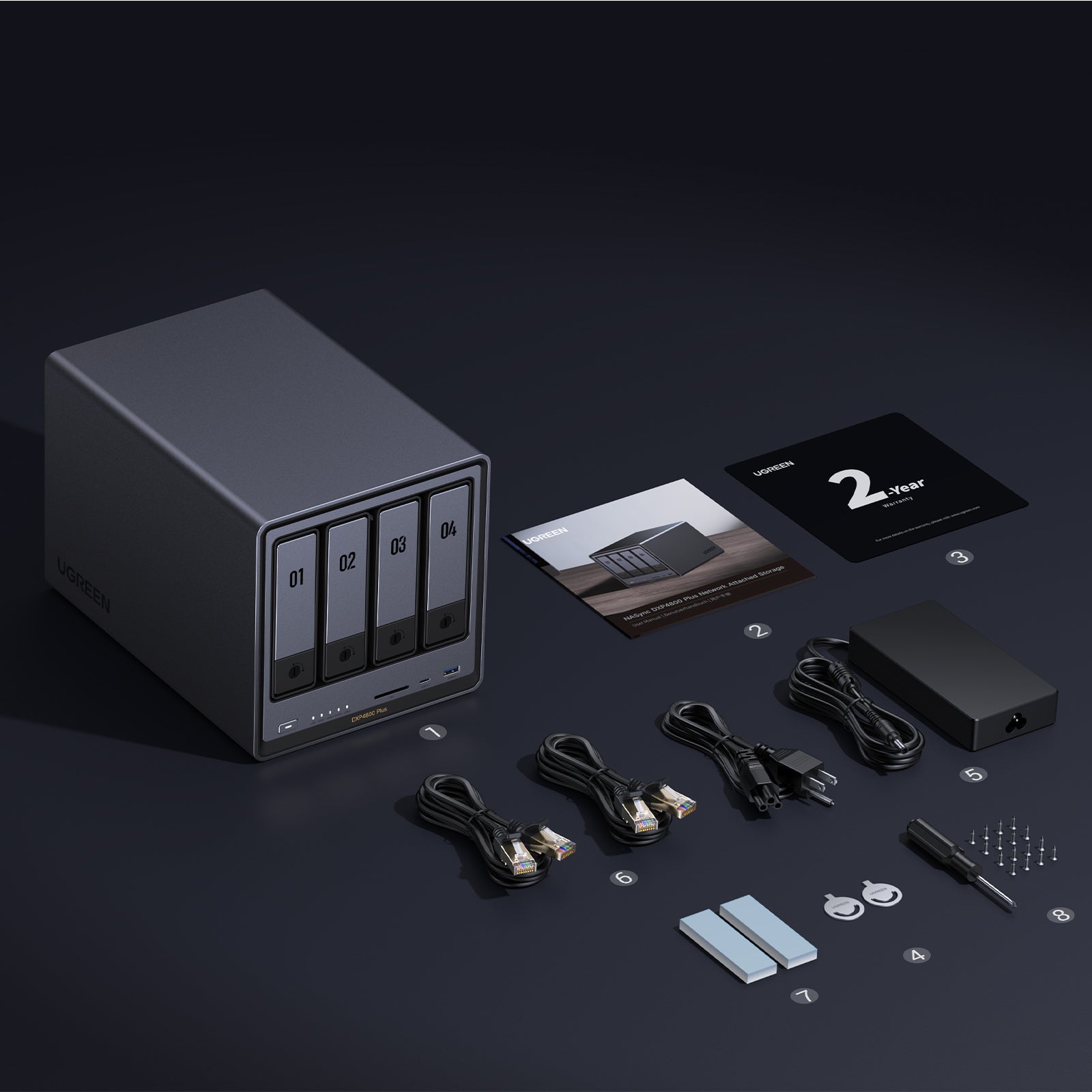 UGREEN DXP4800 Plus✮4ベイNAS✮Intel Pentium UGREEN NASync DXP4800 Plus, 4-Bay NAS with Intel Pentium