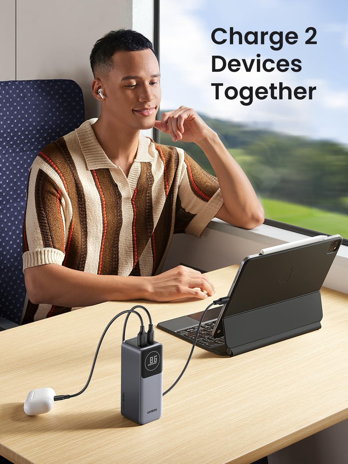 UGREEN Nexode Power Bank 12000mAh 100W with Smart Digital UGREEN Nexode Power Bank 12000mAh 100W with Smart Digital