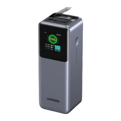 UGREEN Nexode Power Bank 20000mAh 165W with Retractable USB-C Cable