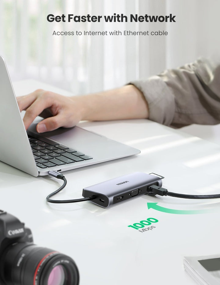 ugreen 10-in-1 4k hdmi usb c hub-get faster with network